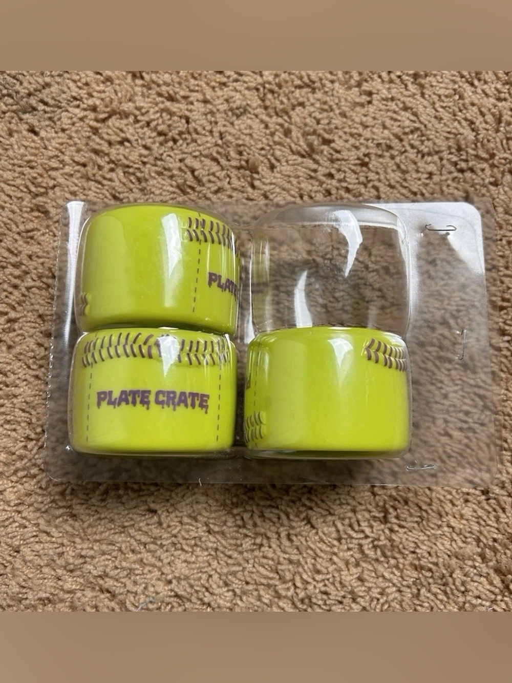 Plate Crate Sports Throw Seam Grip Trainer 3 Pack NEW Baseball Softball Active
